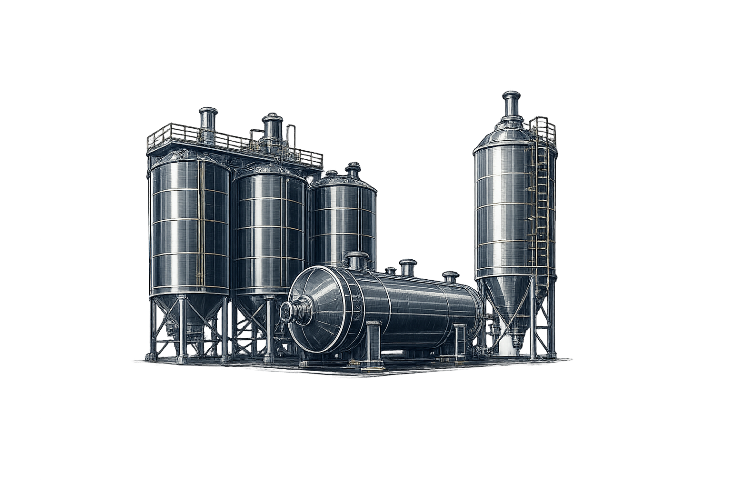 Silos, trémies & réservoirs